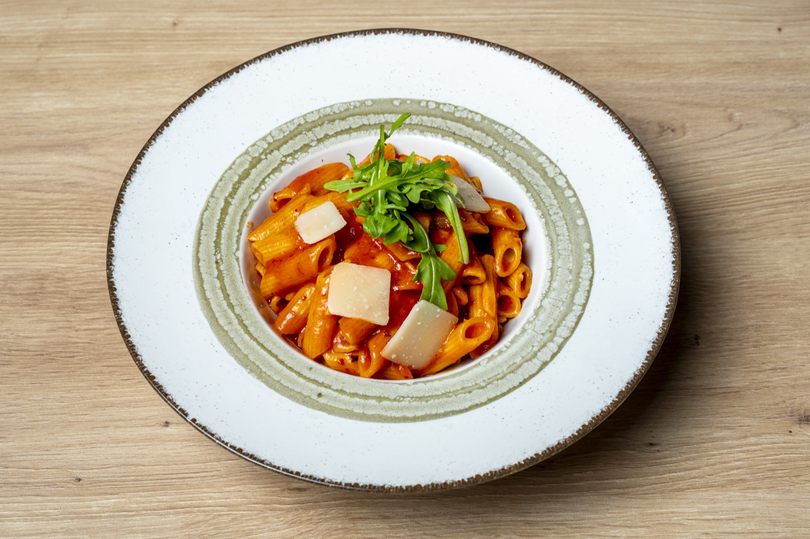 Penne arrabbiata en Nayam
